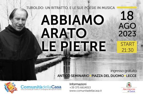 Recital: Abbiamo arato le pietre