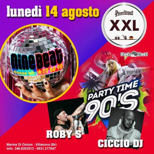 Notte di Ferragosto con NINE BEAT - Party Time 90 con Ciccio Riccio
