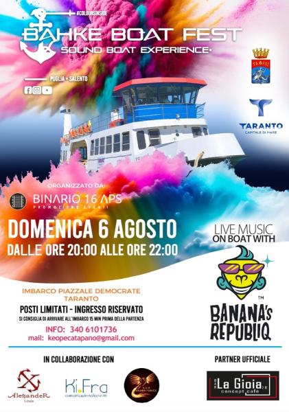 Bahke Boat Fest 2023 con i Banana's RepubliQ