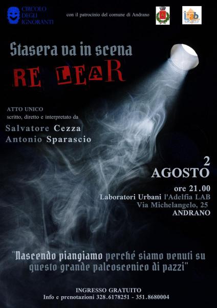 Stasera va in scena Re Lear