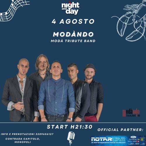 Modàndo - Modà tribute band live at Night and Day Monopoli