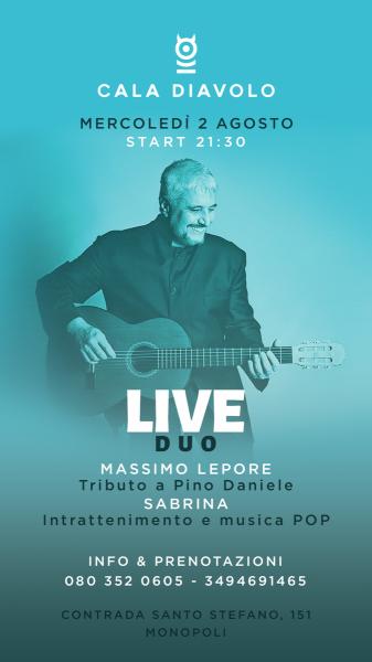 Live Duo Tributo a Pino Daniele & Musica Pop