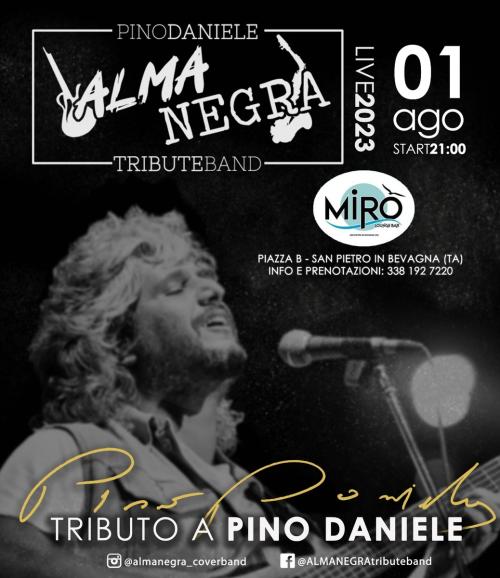 Almanegra Pino Daniele Tribute Band al Longe Bar MIRO' a San Pietro in Bevagna