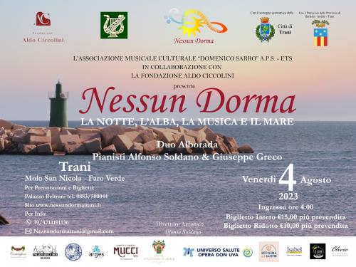 Nessun dorma (concerto all'alba del 4 agosto)