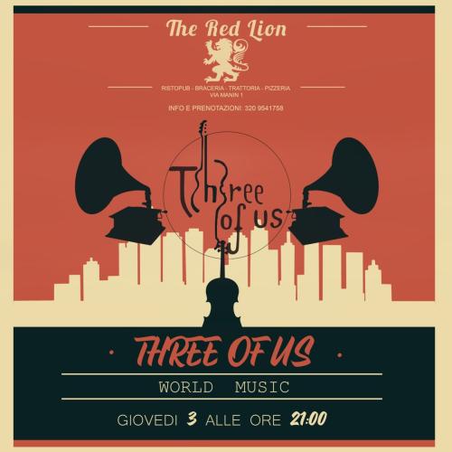 Three of us live band al Red Lion di Sava