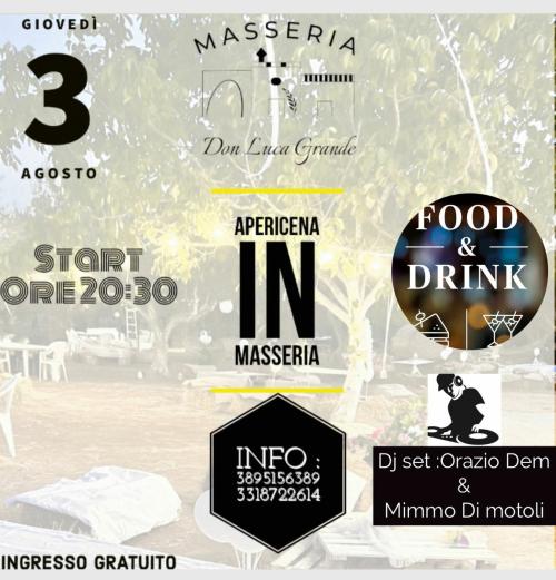 Apericena in  Masseria Don Luca Grande