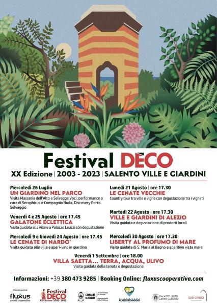 Festival Déco. Tour ville e giardini.