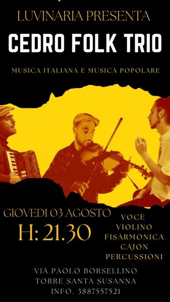 CEDRO LIVE TRIO FOLK