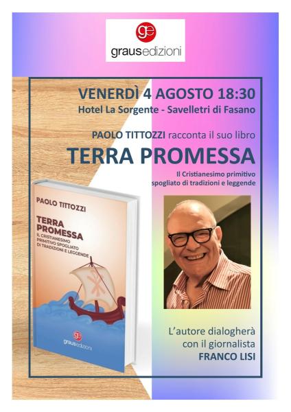 Presentazione libro TERRA PROMESSA di Paolo Tittozzi