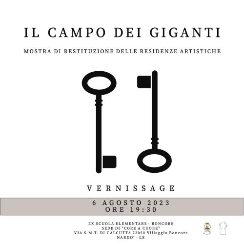 Vernissage | Mostra di Restituzione delle Residenze Artistiche - Il Campo dei Giganti