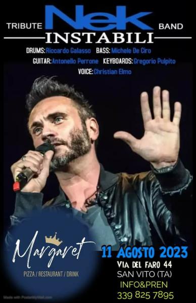 Instabili Nek tribute band live 2023