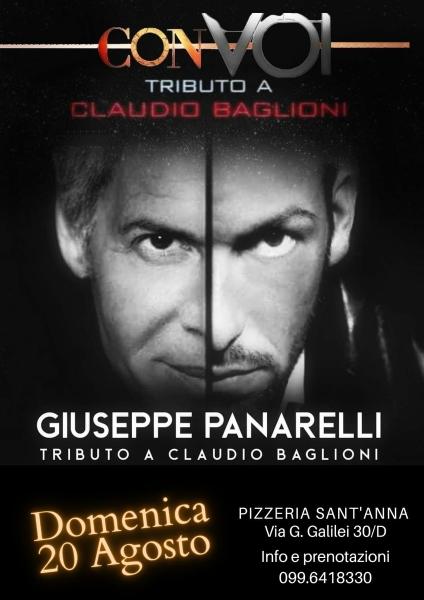 Domenica 20 agosto, Con Voi Tributo A Baglioni alla Pizzeria Sant'Anna