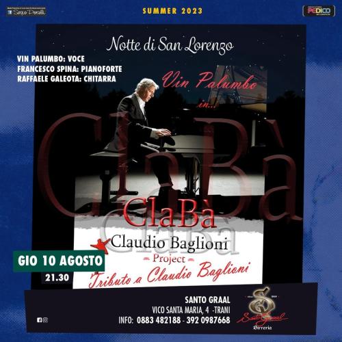 ClaBà Project Tributo a Claudio Baglioni live a Trani
