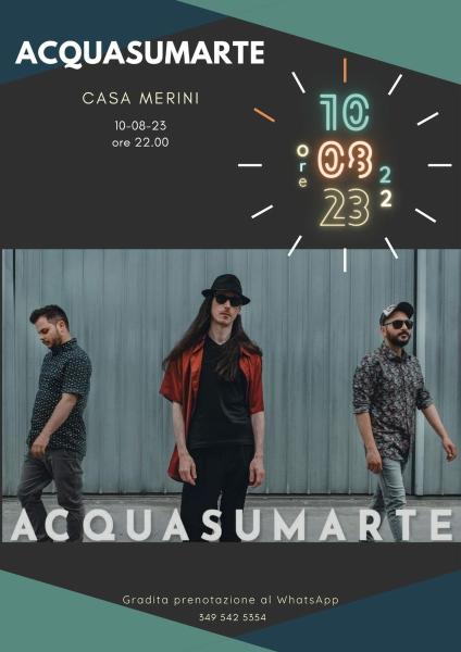 Acquasumarte live a Casa Merini