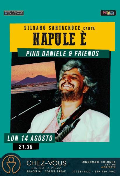 SILVANO SANTACROCE CANTA NAPULE E' ...PINO DANIELE & FRIENDS A MOLFETTA