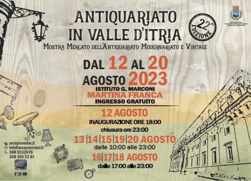 Antiquariato in Valle d’Itria 2023