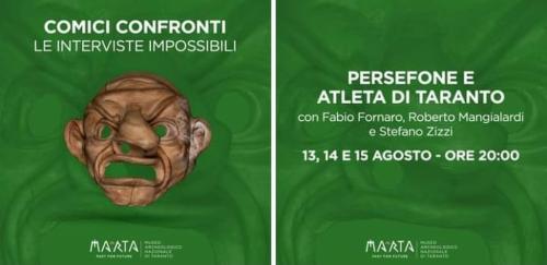 Comici Confronti - Intervista a Persefone ed all'Atleta di Taranto