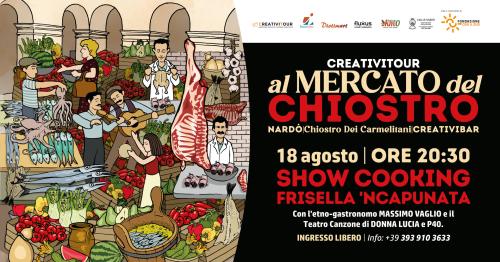 Frisella n'capunata show cooking