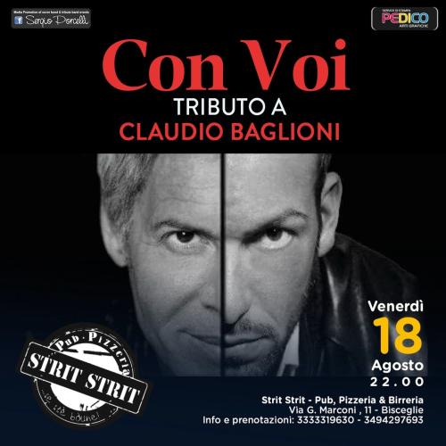 Con Voi - Claudio Baglioni tribute band a Bisceglie