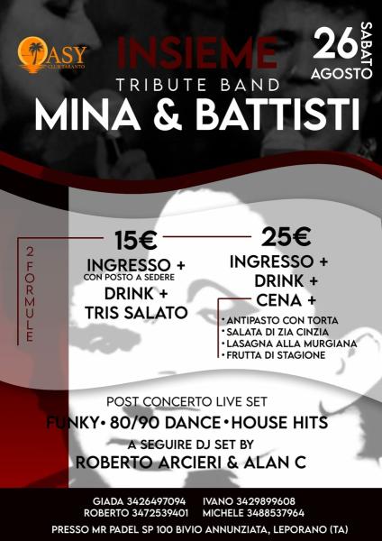 Insieme - Tribute Band Mina & Battisti