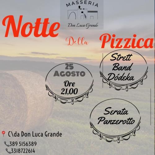 Masseria Don Luca Grande Presenta Notte della Pizzica 🕷️