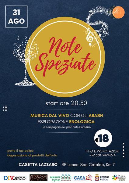 Note speziate: serata di musica con gli Abash