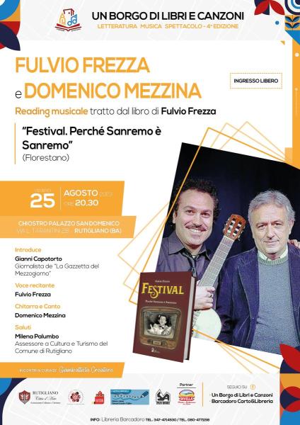 "FESTIVAL. Perchè Sanremo é Sanremo" - Reading musicale - Festival "UN BORGO DI LIBRI E CANZONI"