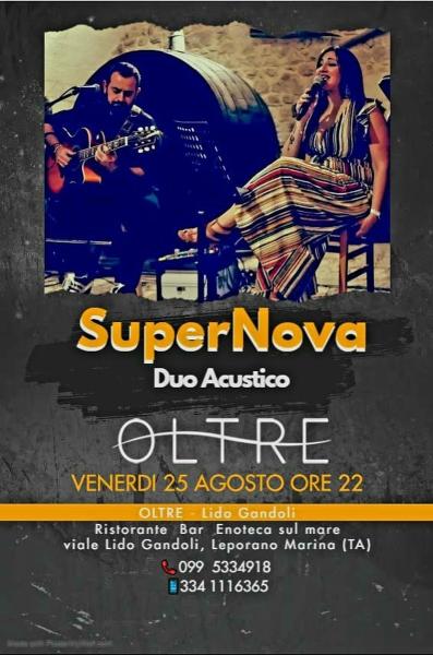 SuperNova Duo Acustico Live OLTRE Restaurant Drink & Music