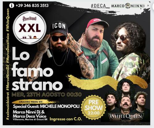 White QUEEN  and Dj Marco Ninni feat Marco Deca & Michele Monopoli special Guest