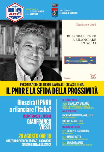 Presentazione del Libro e Tavola Rotonda Sul Tema il Pnrr e la Sfida della Prossimita'