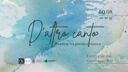 D'ALTRO CANTO - Reading tra poesia e musica