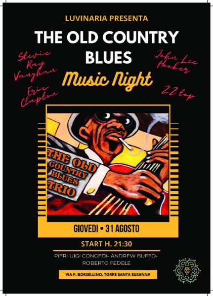 The old country blues trio