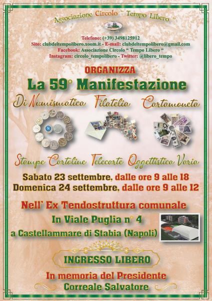 Collezionismo: Il 23 e 24 Settembre il Memorial Correale