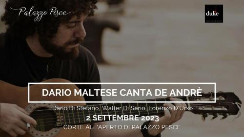 Dario Maltese canta De Andrè