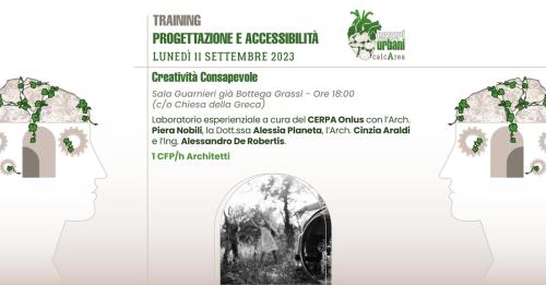 ESSERI URBANI 2023 calcArea | TRAINING Creatività Consapevole