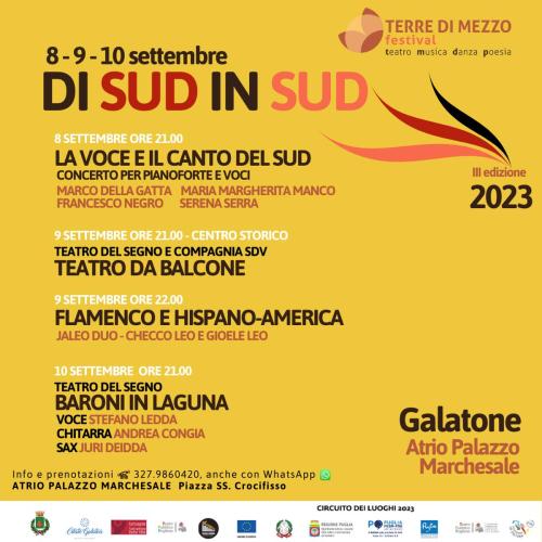 DI SUD IN SUD - TERRE DI MEZZO festival