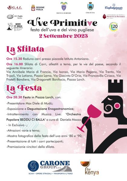 Uve Primitive "Festa dell'uva e del vino pugliese" Oria (Br)