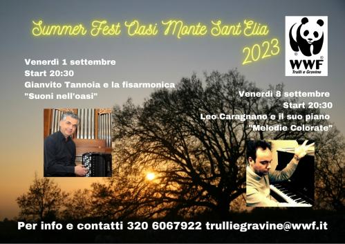 Summer Fest Oasi WWF Monte Sant'Elia 2023