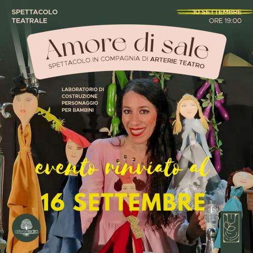 AMORE DI SALE - Lab spettacolo per bambini e famiglie presso SENSORYA
