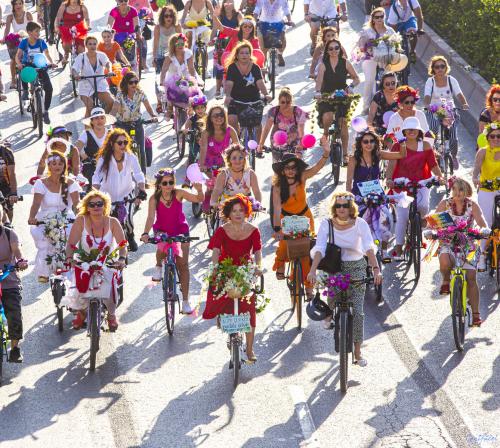 Fancy Women Bike Ride