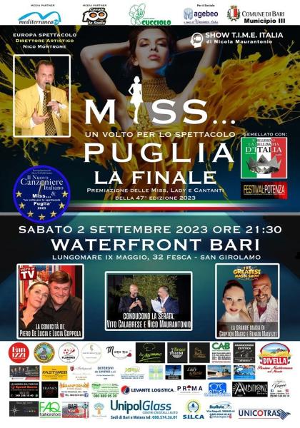 MISS...UN VOLTO PER LO SPETTACOLO PUGLIA 2023