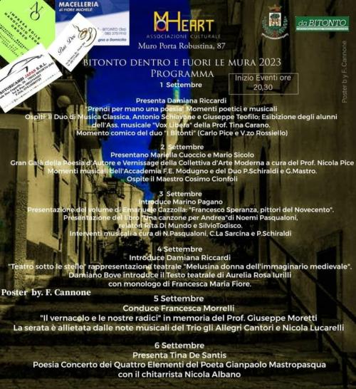 “Bitonto Dentro e Fuori le Mura”, l'interessante rassegna artistica spegne la decima candelina