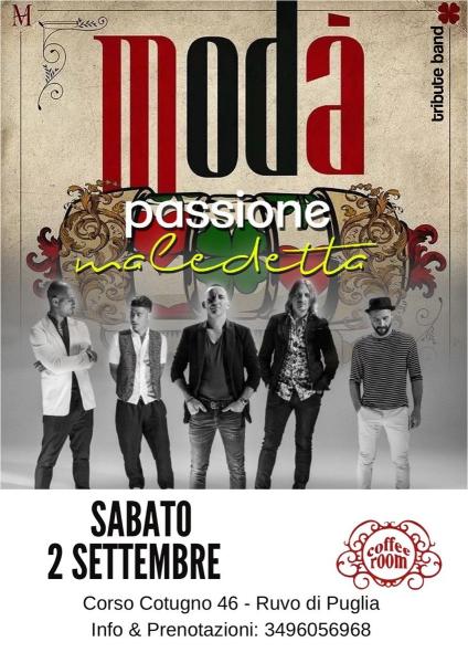 Modà Tribute Band live Ruvo di Puglia, Coffee Room