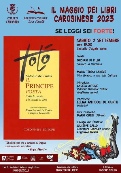 Elena De Curtis presenta il libro "Totò, il Principe Poeta"