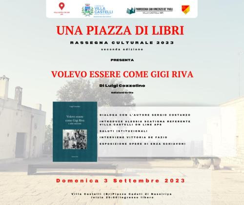 "Una Piazza di Libri" presenta "Volevo essere come Gigi Riva" di Luigi Cozzolino