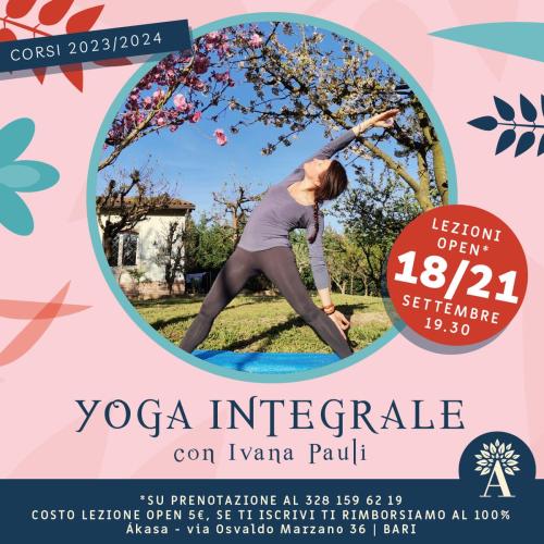 Lezione open* di YOGA INTEGRALE con Ivana Pauli