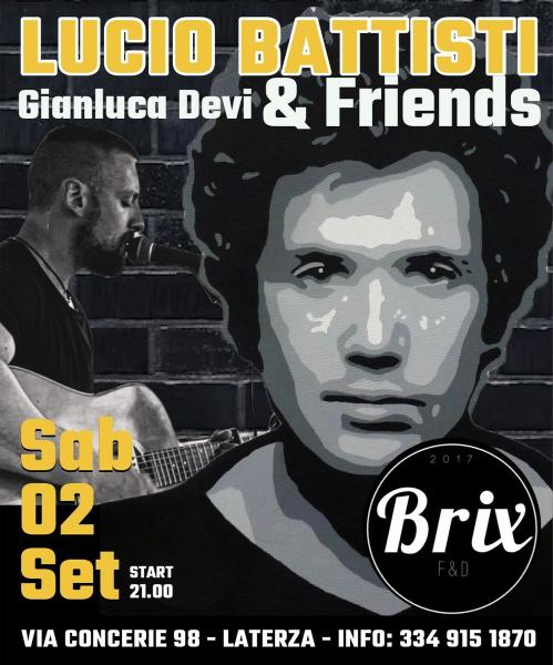 Tributo speciale a Lucio Battisti - Canzoni, storie e aneddoti Live! Con Gianluca Devi @ Laterza