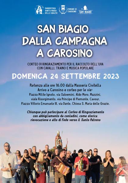 San Biagio dalla campagna a Carosino