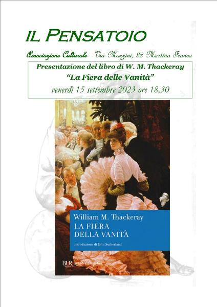 Presentazione del libro “La Fiera delle Vanità” di W. M. Thackeray
