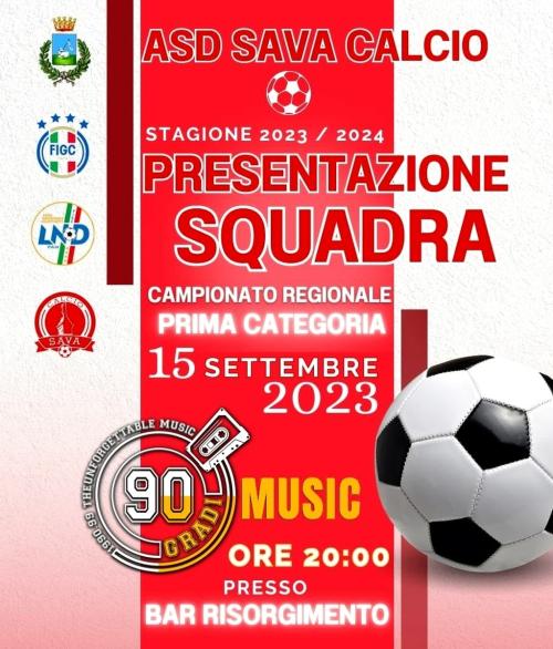 90Gradi live , presentazione ASD SAVA calcio
